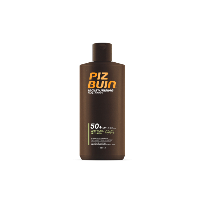 PIZ BUIN Moisturising Loção Solar Hidratante FPS 50+ Proteção Muito Elevada