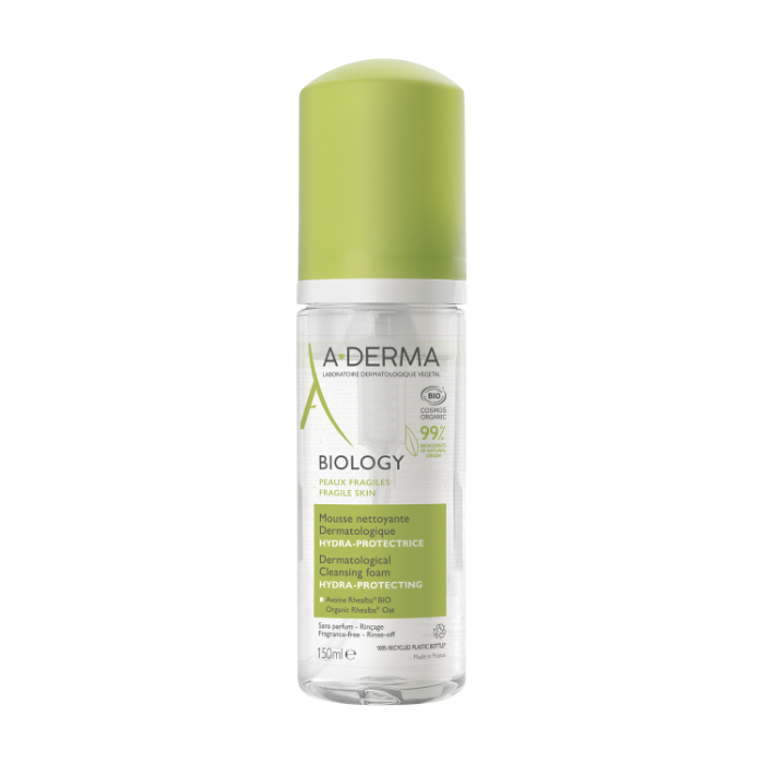 A-Derma Biology Espuma Limpeza Rosto 150ml