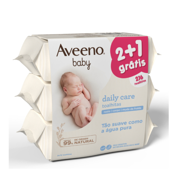 AVEENO® baby Daily Care Toalhitas 3×72 unidades