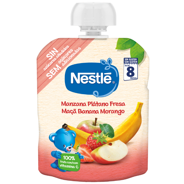 Nestlé Maçã Banana Morango 8M+ 90g