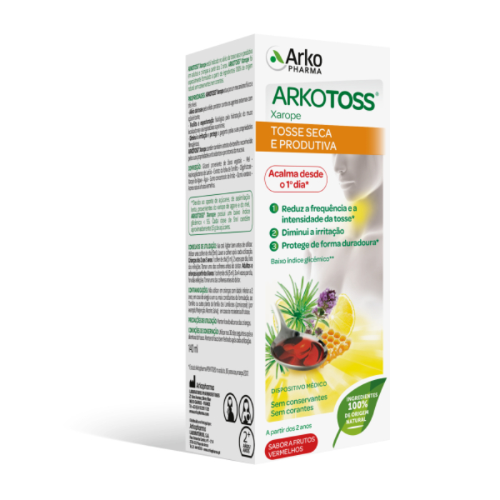 ARKOTOSS Tosse Seca e Produtiva Xarope Frutos Vermelhos