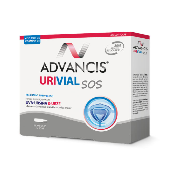 Advancis Urivial SOS x 15 Ampolas