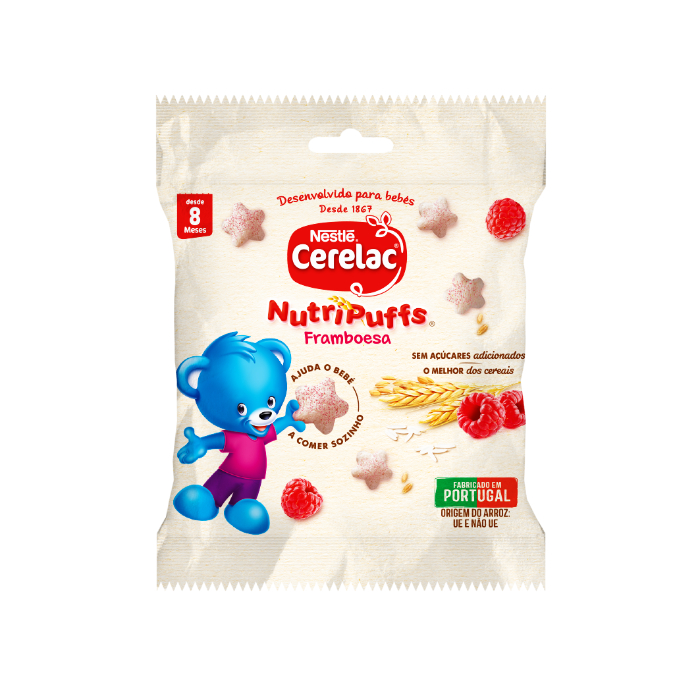 CERELAC Nutripuff Snack Framboesa 8M+ 7g