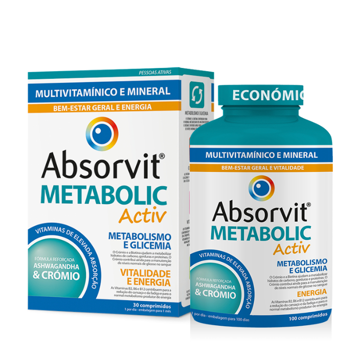 Absorvit Metabolic Activ x 100 Comprimidos