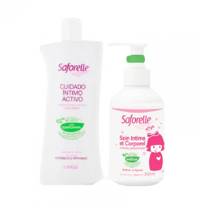 Saforelle Solução de Lavagem 250ml + Saforelle Miss 250ml