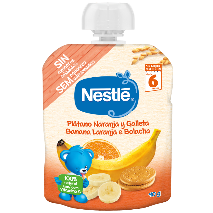 NESTLÉ Banana Laranja Bolacha 90g