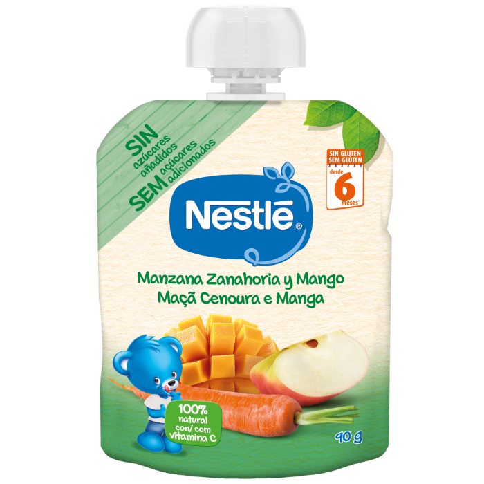 Nestlé Maçã Cenoura Manga 6M+ 90g