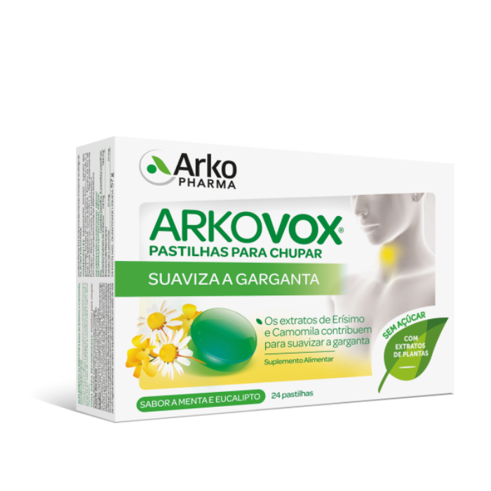 Arkovox Mentol/Eucalipto 24 Pastilhas