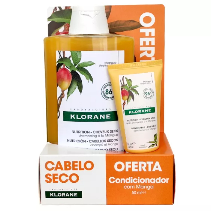 Klorane Capilar Champô Manga 400ml + Oferta Bálsamo Manga 50ml