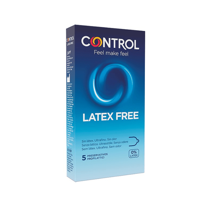 CONTROL LATEX FREE – PRESERVATIVO SEM LATEX x5