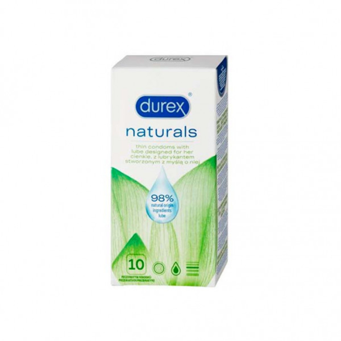 Durex Naturals Preservativos X 10