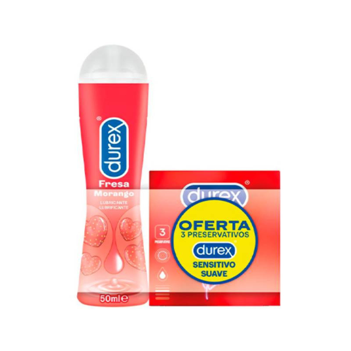 Durex Play Gel Pleasure Lubrificante 50ml + Sensitivo Suave 3 Preservativos