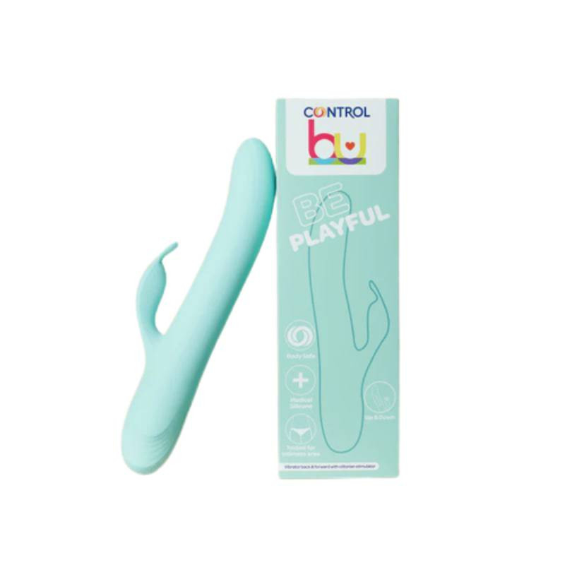 CONTROL BE PLAYFUL – VIBRADOR RABBIT COM ESTIMULADOR CLITORIANO