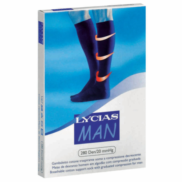 Lycias Man Meia 280 Den T2 PRETO