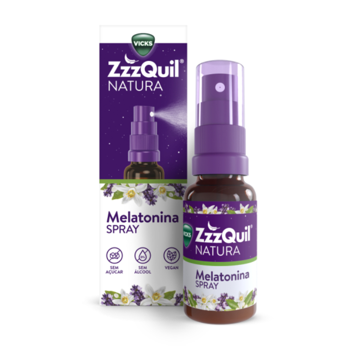 ZzzQuil Spray Oral Sono Melatonina