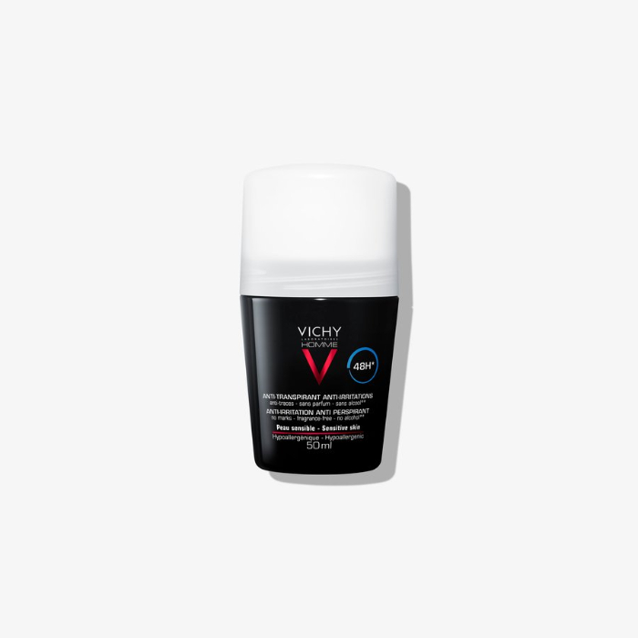 Vichy Homme Deo Roll On Pele Sensível 48h 50ml