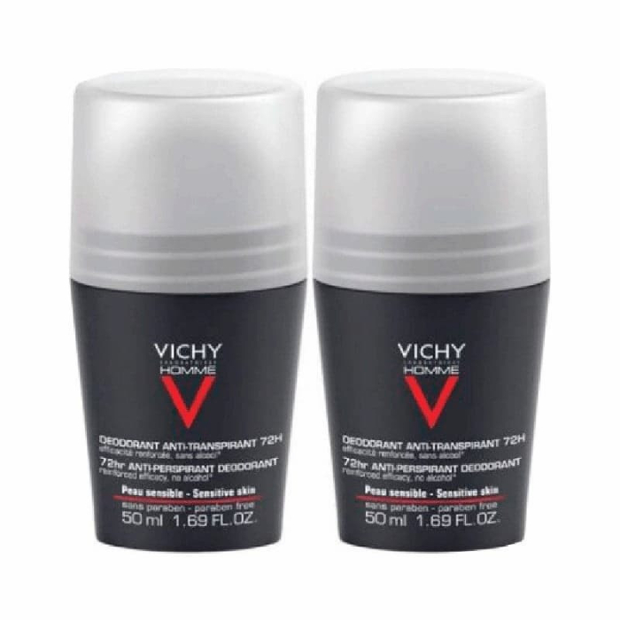 Vichy Homme Deo Roll Extreme 72h 50ml Pack Duplo