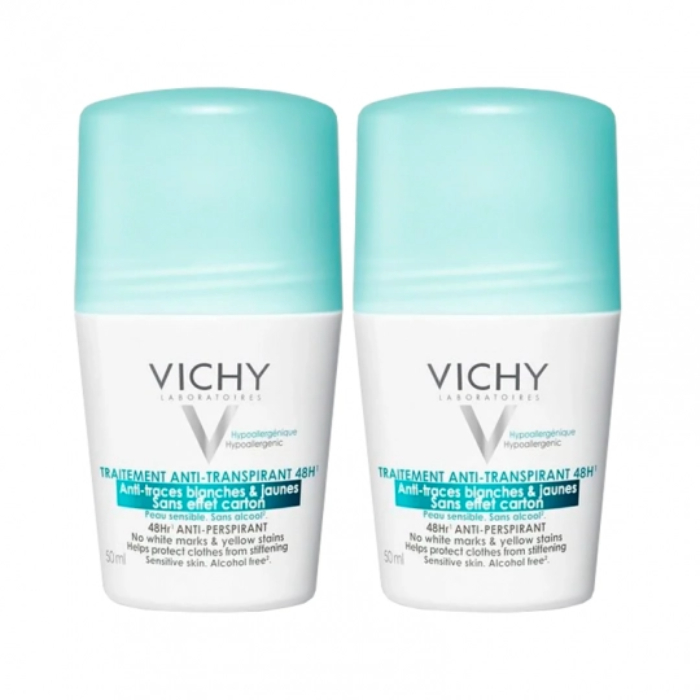 Vichy Deo Roll-On Antimancha – 50ml (Pack Duplo)