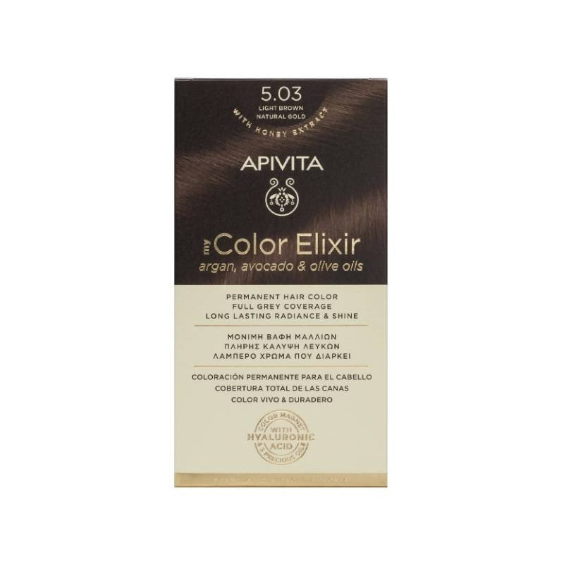 Apivita My Color Elixir Cor 5.03 Castanho Claro Dourado