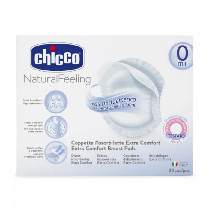 Chicco Disco Absorvente Anti-Bacteriano X 30 Unidades