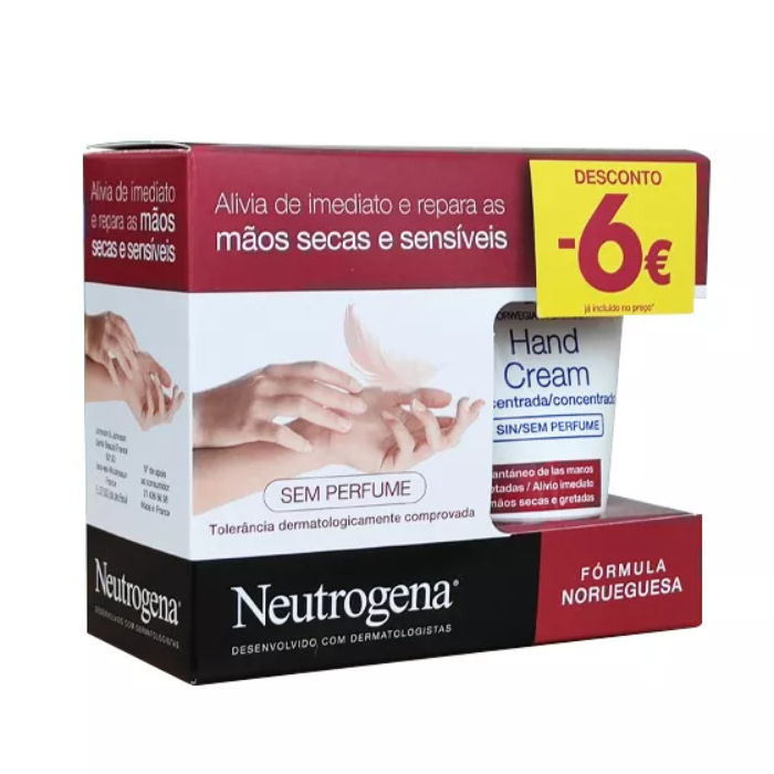 Neutrogena Hand Cream Concentrado sem Perfume X2 com 6€ de Desconto