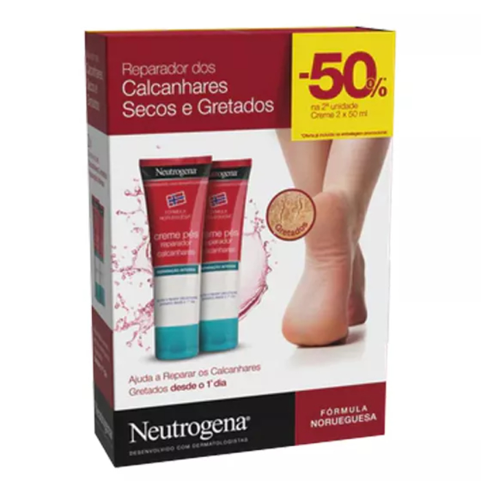 Neutrogena Creme Reparador de Calcanhares Secos e Gretados 50ml X2