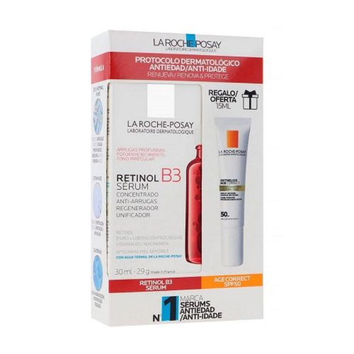 La Roche Posay Retinol B3 Serum 30ml + Anthelios Age Correct FPS 50 15ml