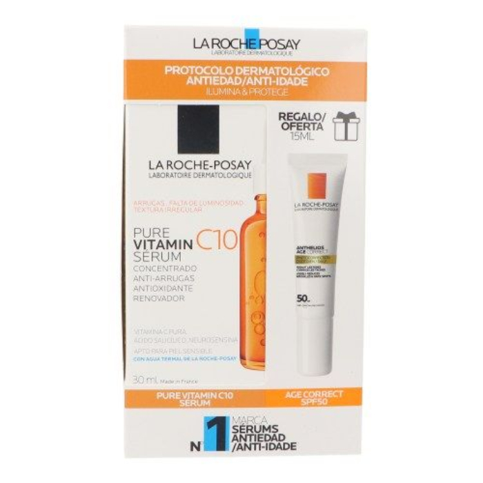 La Roche Posay Pure Vitamin C10 Sérum 30ml + Anthelios Age Correct SPF50 15ml