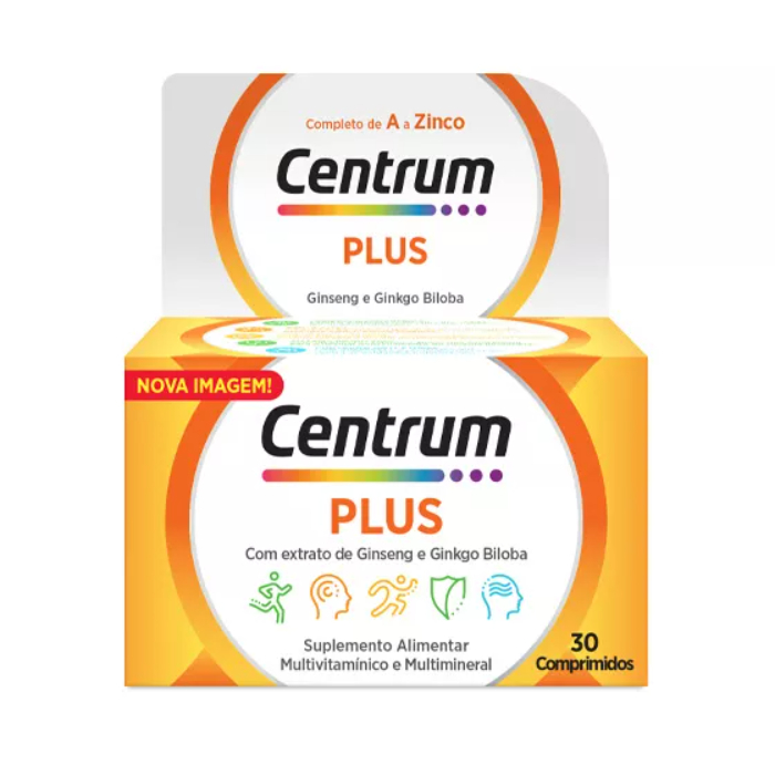 Centrum Plus Ginseng Ginkgo x 30 Comprimidos