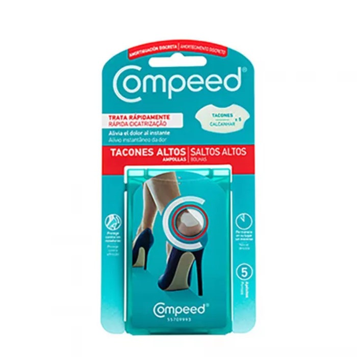 Compeed Salto Alto Penso Bolha Calcanhar x 5 Unidades