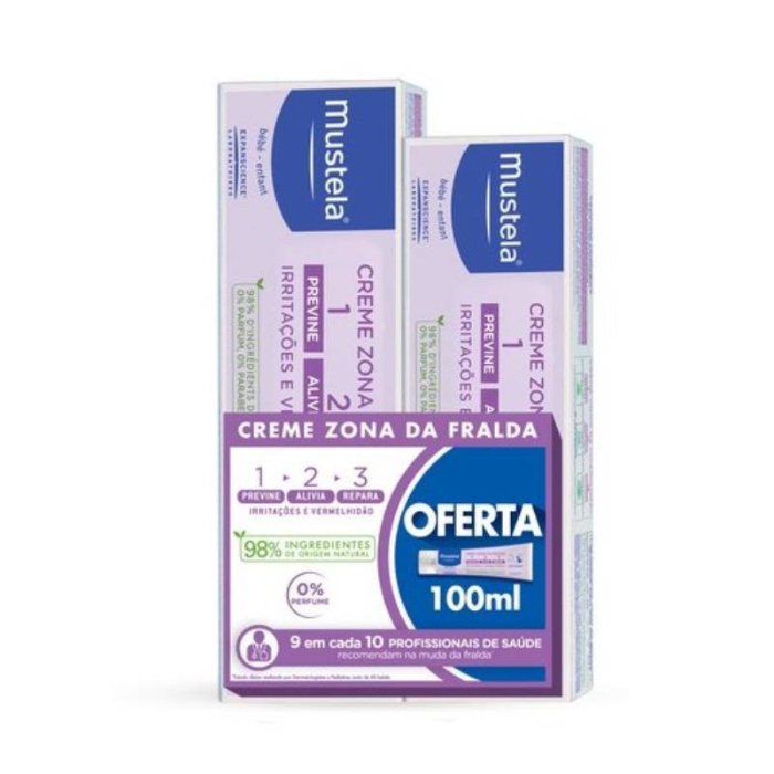 Mustela Bebé Creme Muda Fralda 123 150ml com Oferta de 100ml