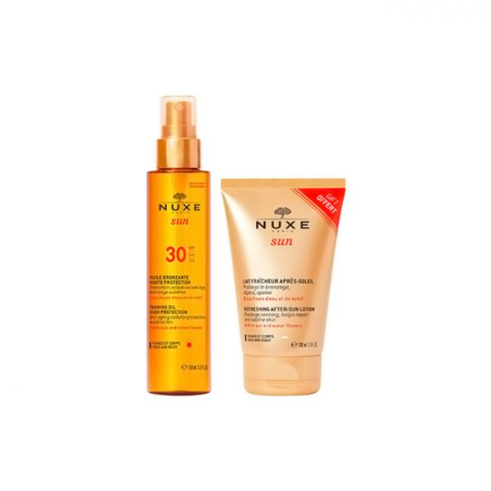 Nuxe Sun Óleo Bronzeador FPS30 150ml + Leite Pós-Solar 100ml