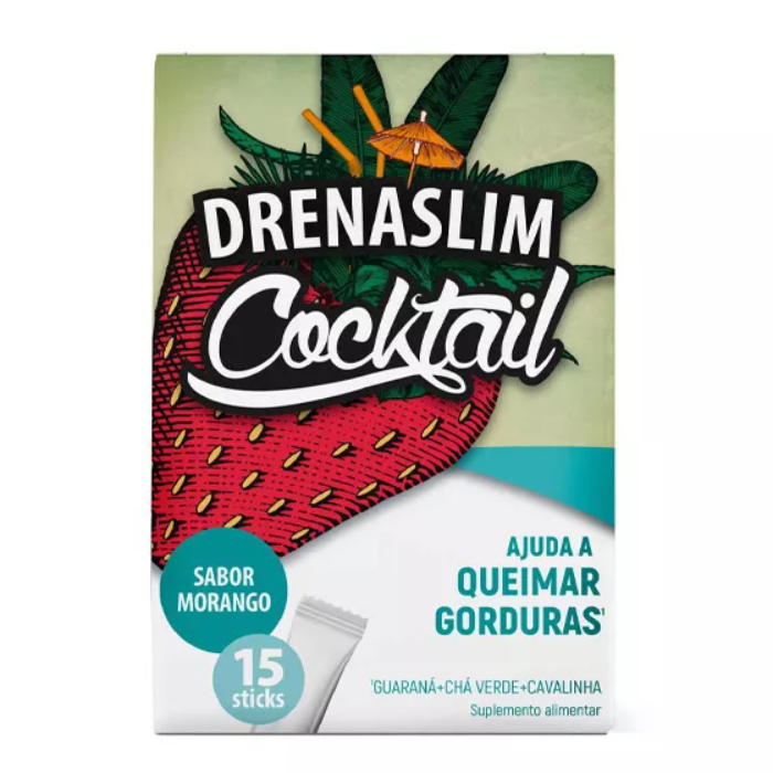 Drenaslim Cocktail Morango x 15 Sticks