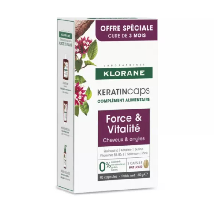 Klorane KeratinCaps Sulplemento Alimentar X90