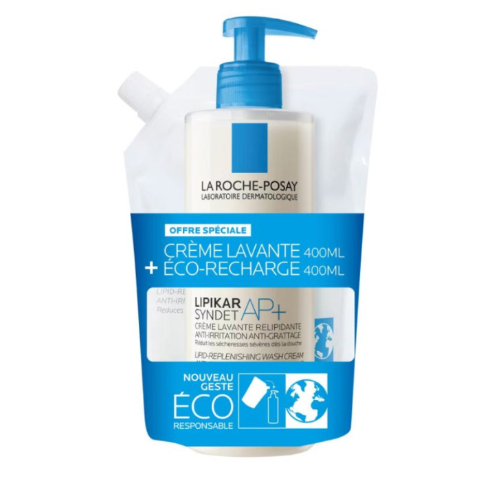 La Roche Posay Lipikar Syndet AP+ 400ml + Recarga 400ml