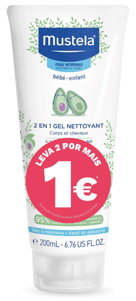 Mustela Bebe Duo Champô 2 Em 1 Cabelo e Corpo 2 X 200ml