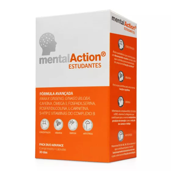 Mentalaction Estudante Comprimidos x 30 + Cápsulas x 30