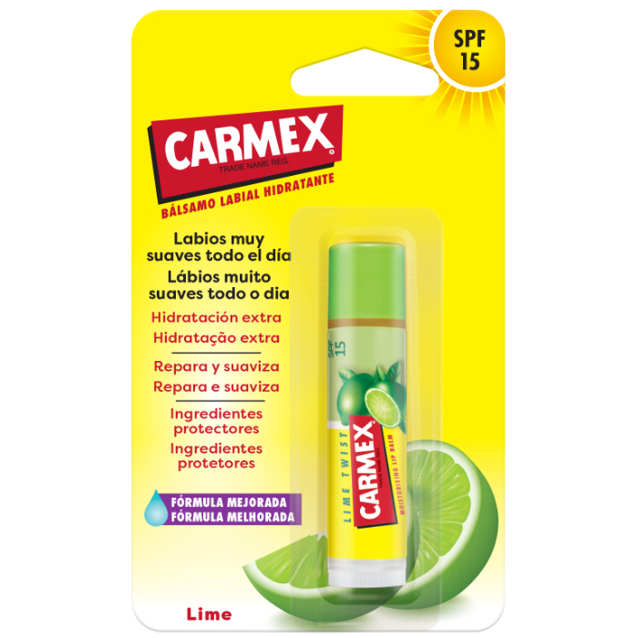 Carmex Stick Hidratante Labial Spf15 Lime 4,25g