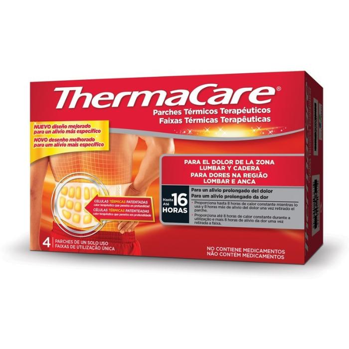 Thermacare Faixa Térmica Lombar e Anca 4 Unidades