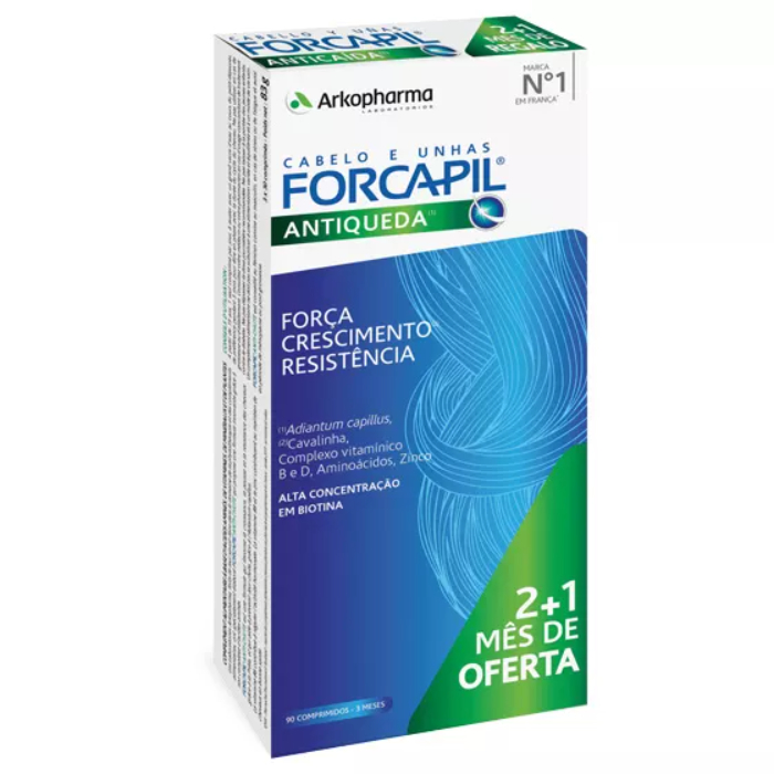 Forcapil Antiqueda 3 x 30 Comprimidos (Oferta de 1 Mês)