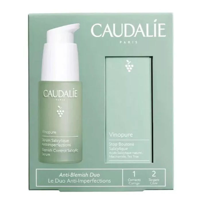 Caudalie Vinopure Sérum 30ml + Stop Borbulhas 15ml