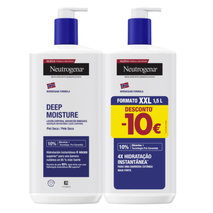 Neutrogena Corpo Hidratação Profunda Loção 750ml X2