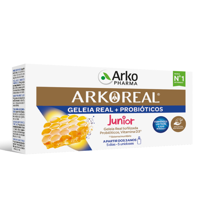 Arkoreal Geleia Real + Probióticos Junior x5 frascos