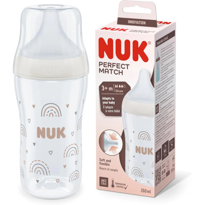 Nuk Biberão Perfect Match Rainbow Tam. M 260ml