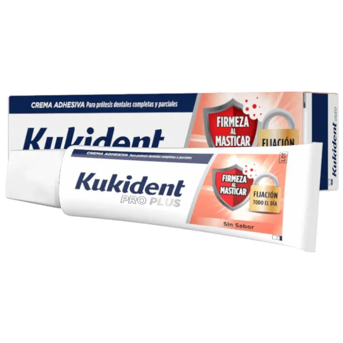 Kukident Firmeza Mastigar Creme Adesivo Sem Sabor 40g