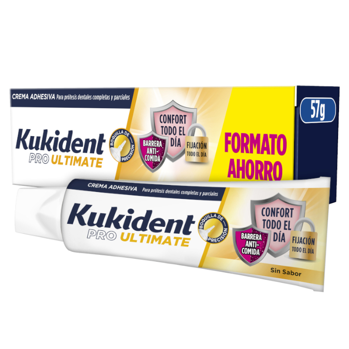 Kukident Pro Ultimate Creme Adesivo Sem Sabor 57G