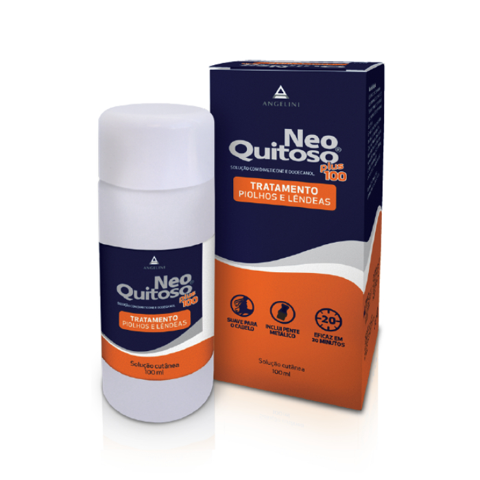 Neo Quitoso Plus Solução Cutânea Piolhos e Lêndeas 100ml