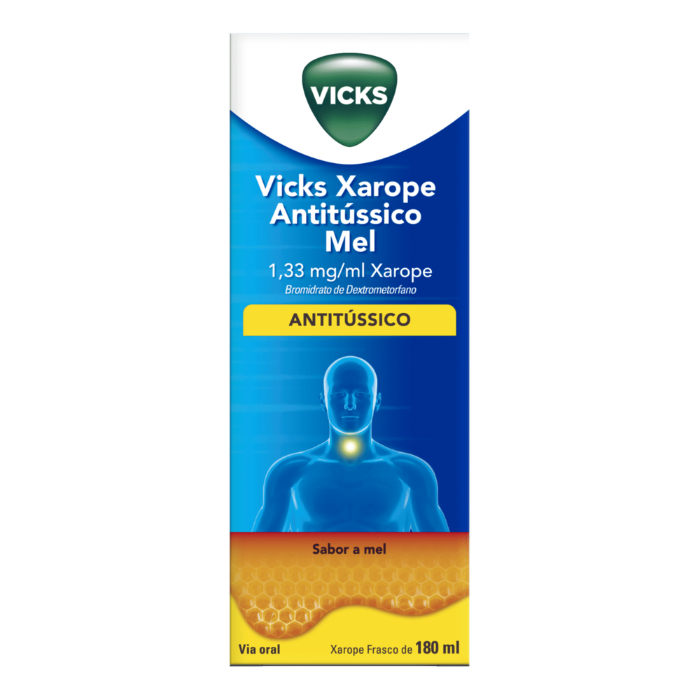 Vicks Xarope Antitússico de Mel 1,33 mg/ml 180ml