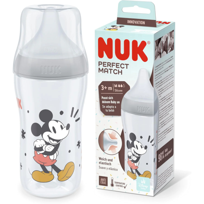 Nuk Biberão Perfect Match Mickey Boy Tam. M 260ml