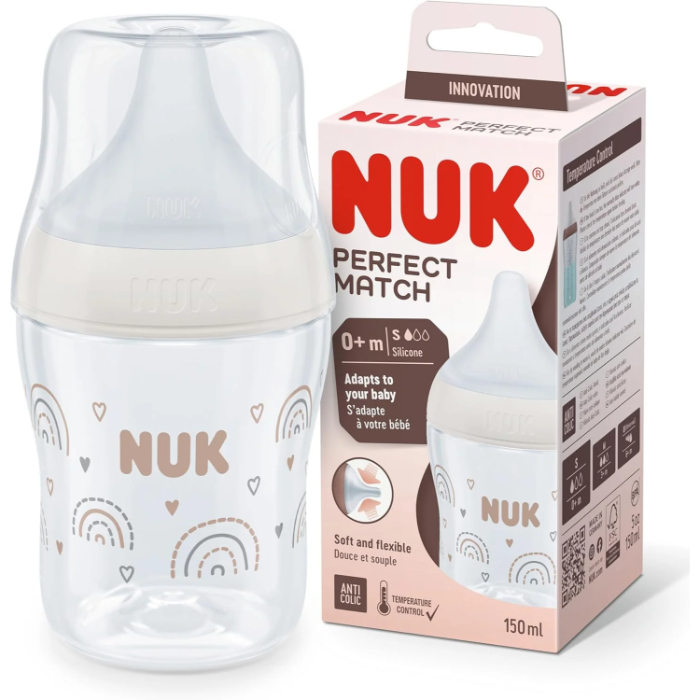 Nuk Biberão Perfect Match Rainbow Tam. S 150ml